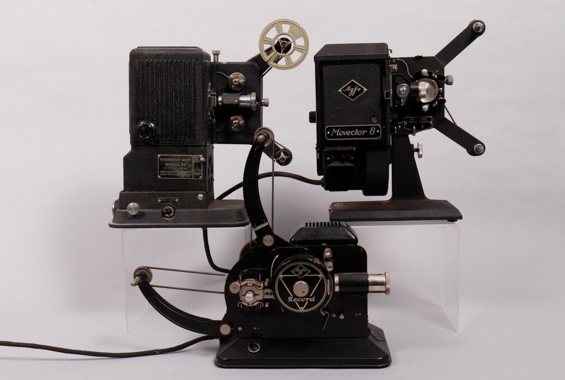 3 8mm film cameras and 3 projectors, Agfa / Kodak, 1st half 20th C. - Image 2 of 3