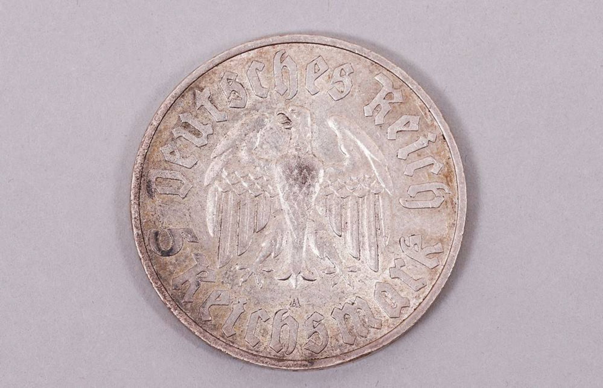 5 Reichsmark, 1933 A, Luther, SS - Image 2 of 2