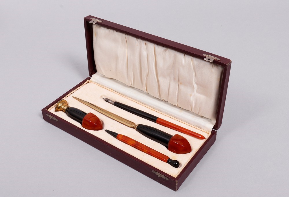 Art Deco writing set in box, Germany, ca. 1925/30