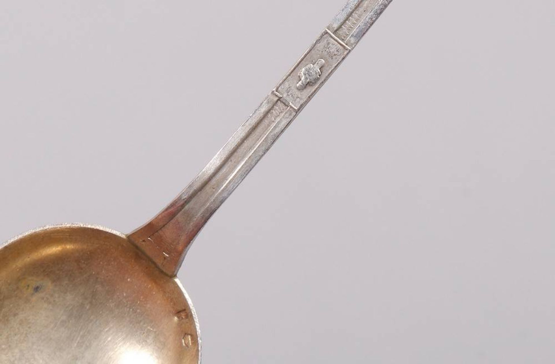 Set of grapefruit spoons in box, silver, France, c. 1900 - Image 4 of 5