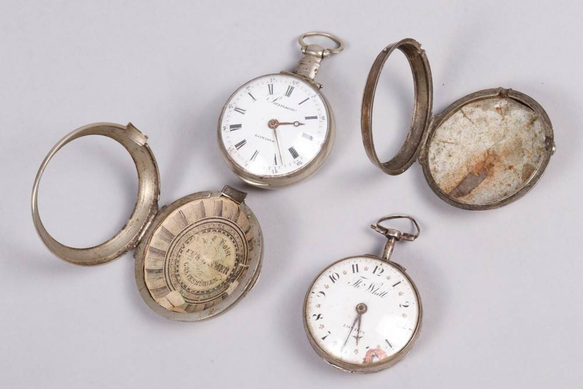 Verge pocket watch, Samson, London, c. 1800 - Image 3 of 9