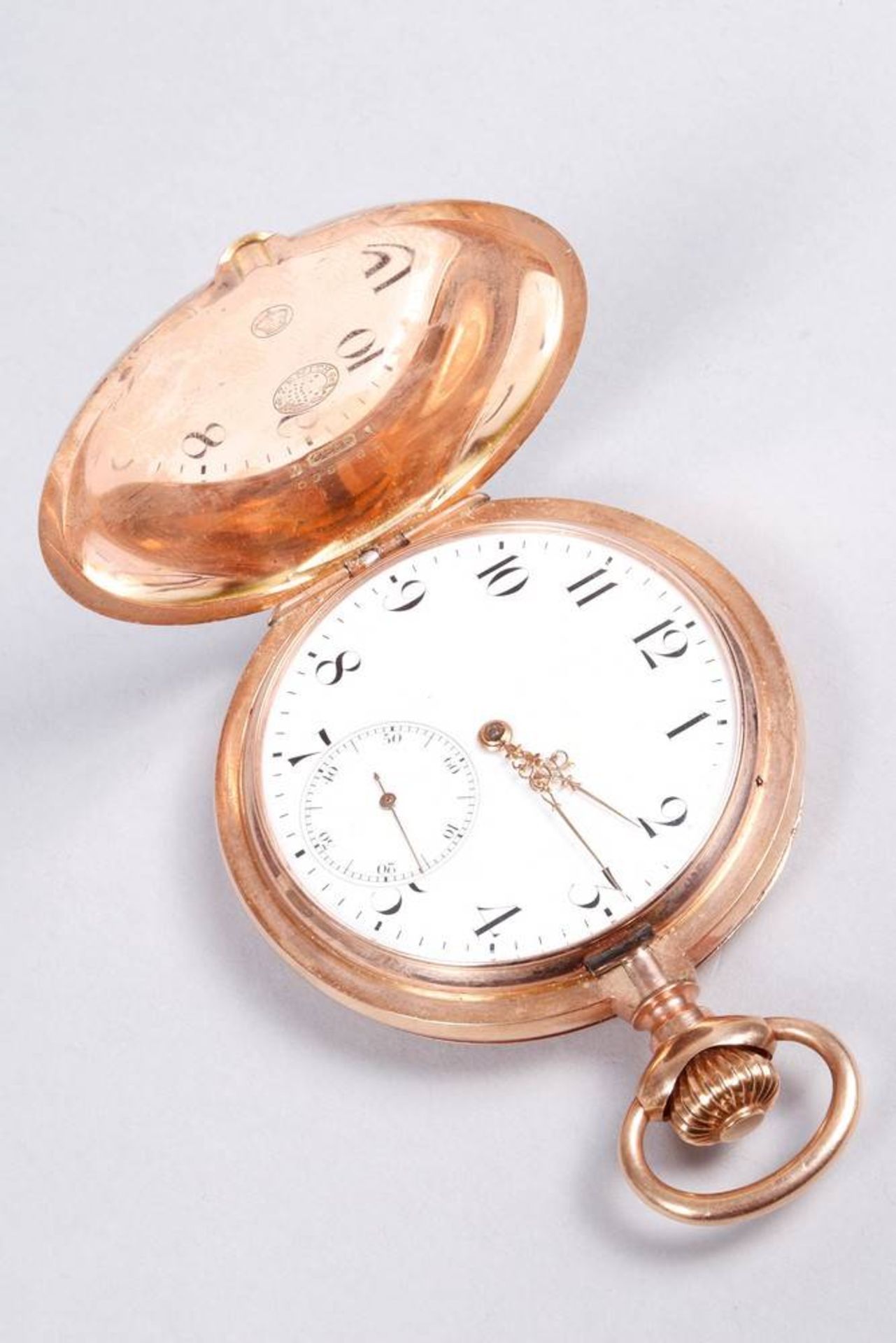 Zenith Savonette pocket watch, 585 gold