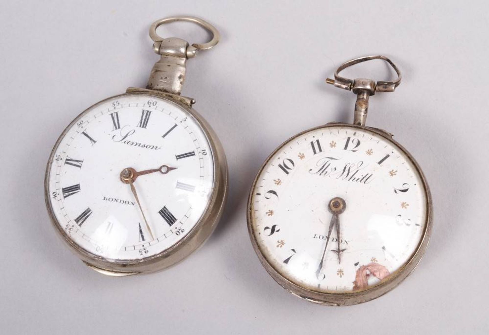 Verge pocket watch, Samson, London, c. 1800 - Image 4 of 9