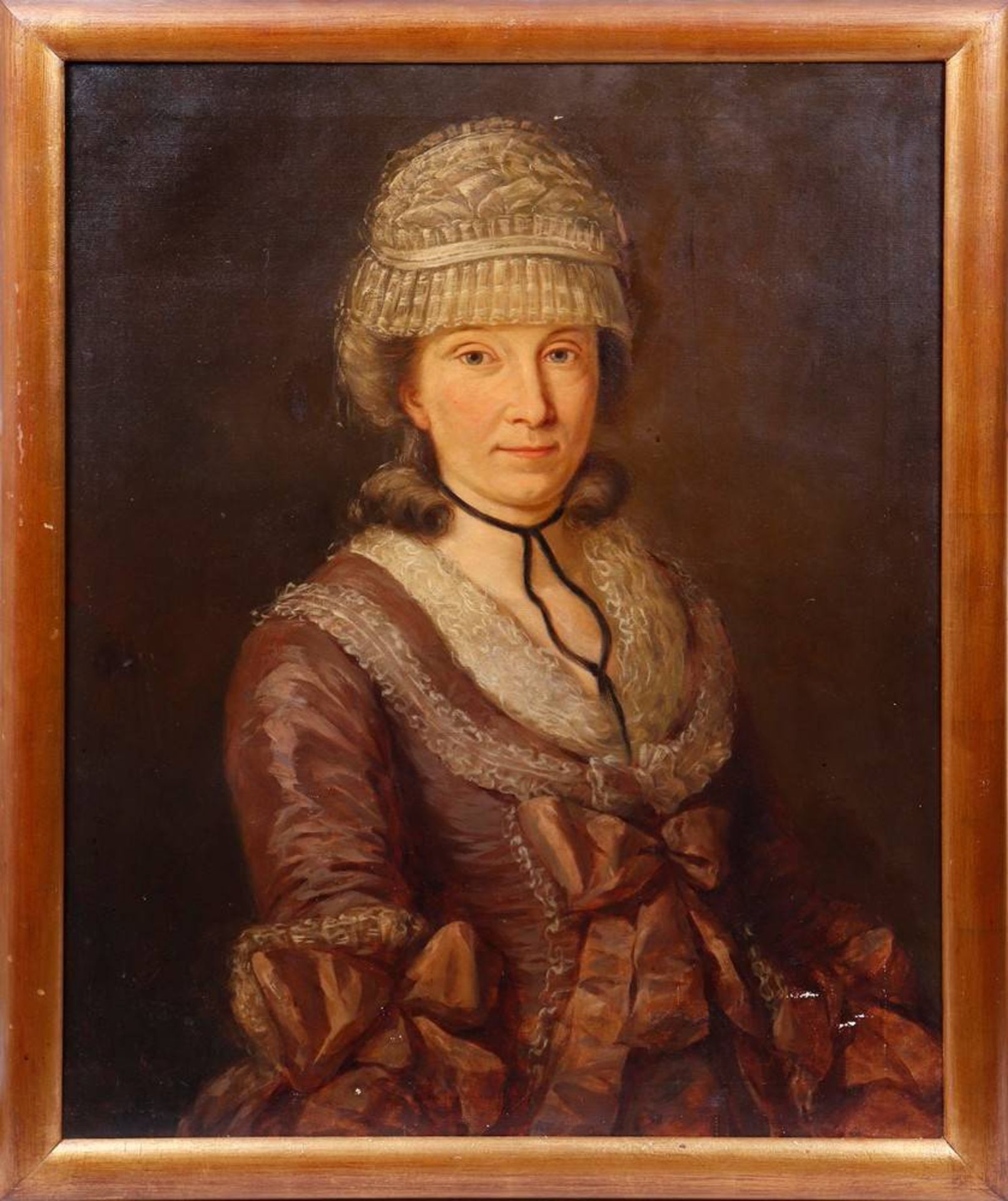 Portrait of a Lady with a Lace Bonnet, 18th/19th C.