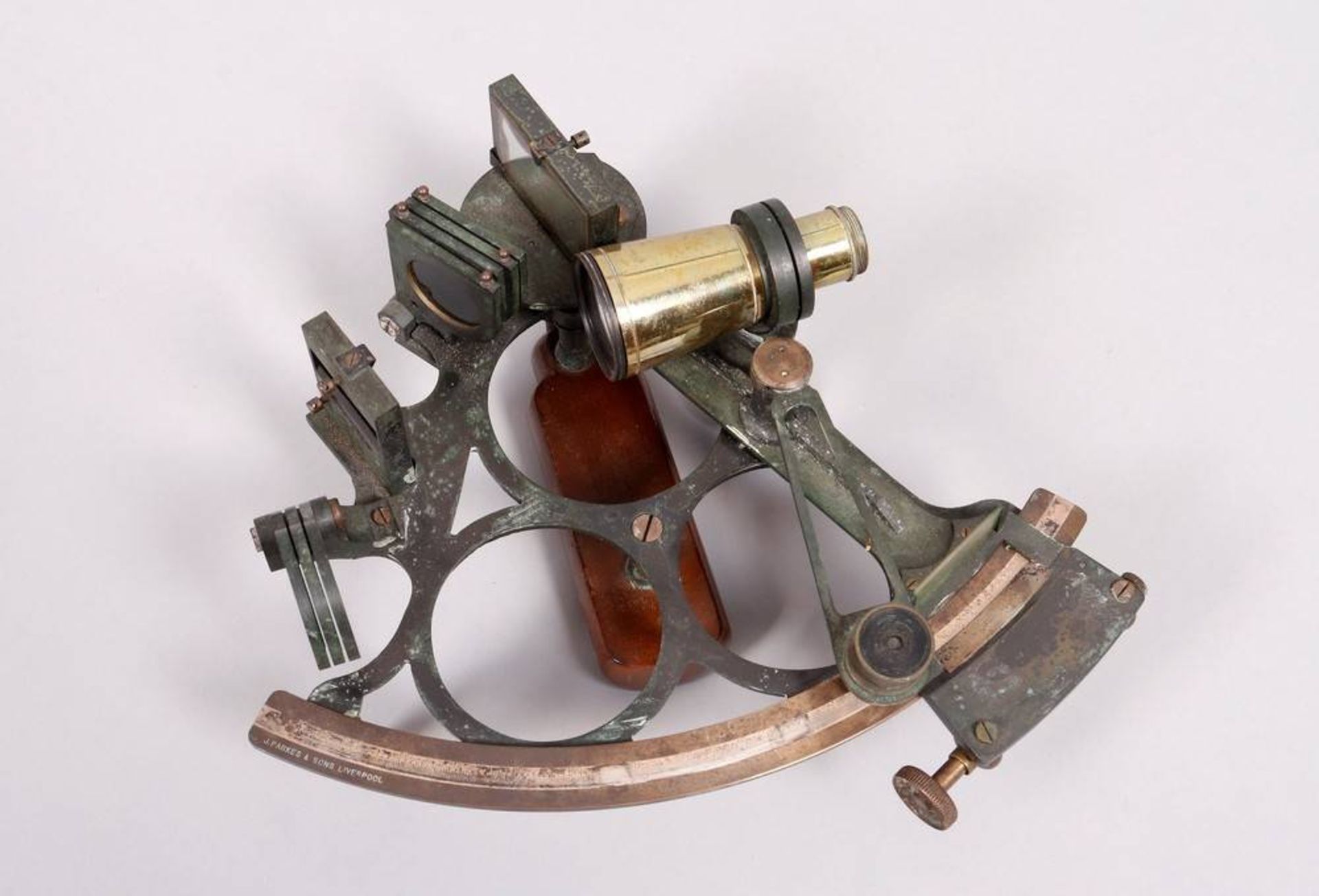 Sextant in transport box, J. Parkes & Sons, Liverpool, c. 1900 - Image 2 of 5