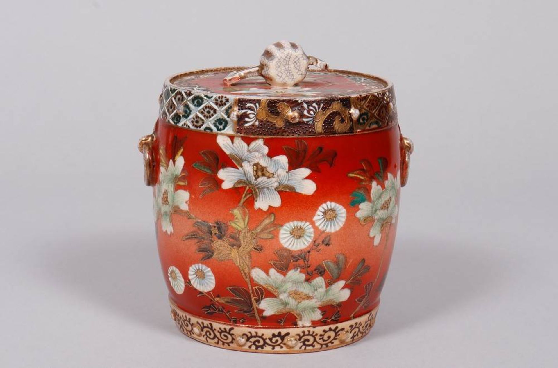 Satsuma tobacco jar, Japan, 1st half 20th C.