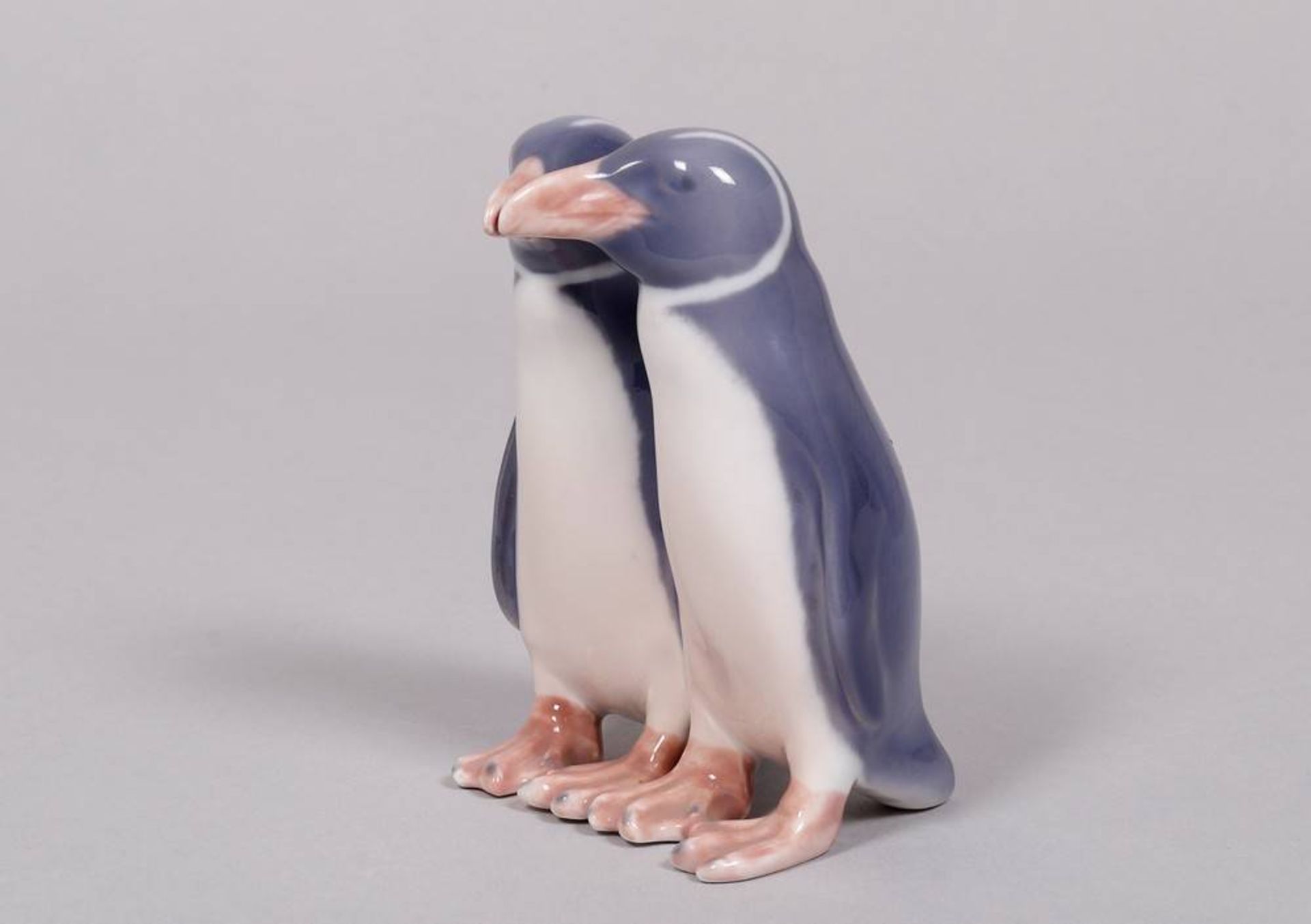 Little pair of penguins, design by Anna Trap in 1911 for Royal Copenhagen, Denmark, manufactured in