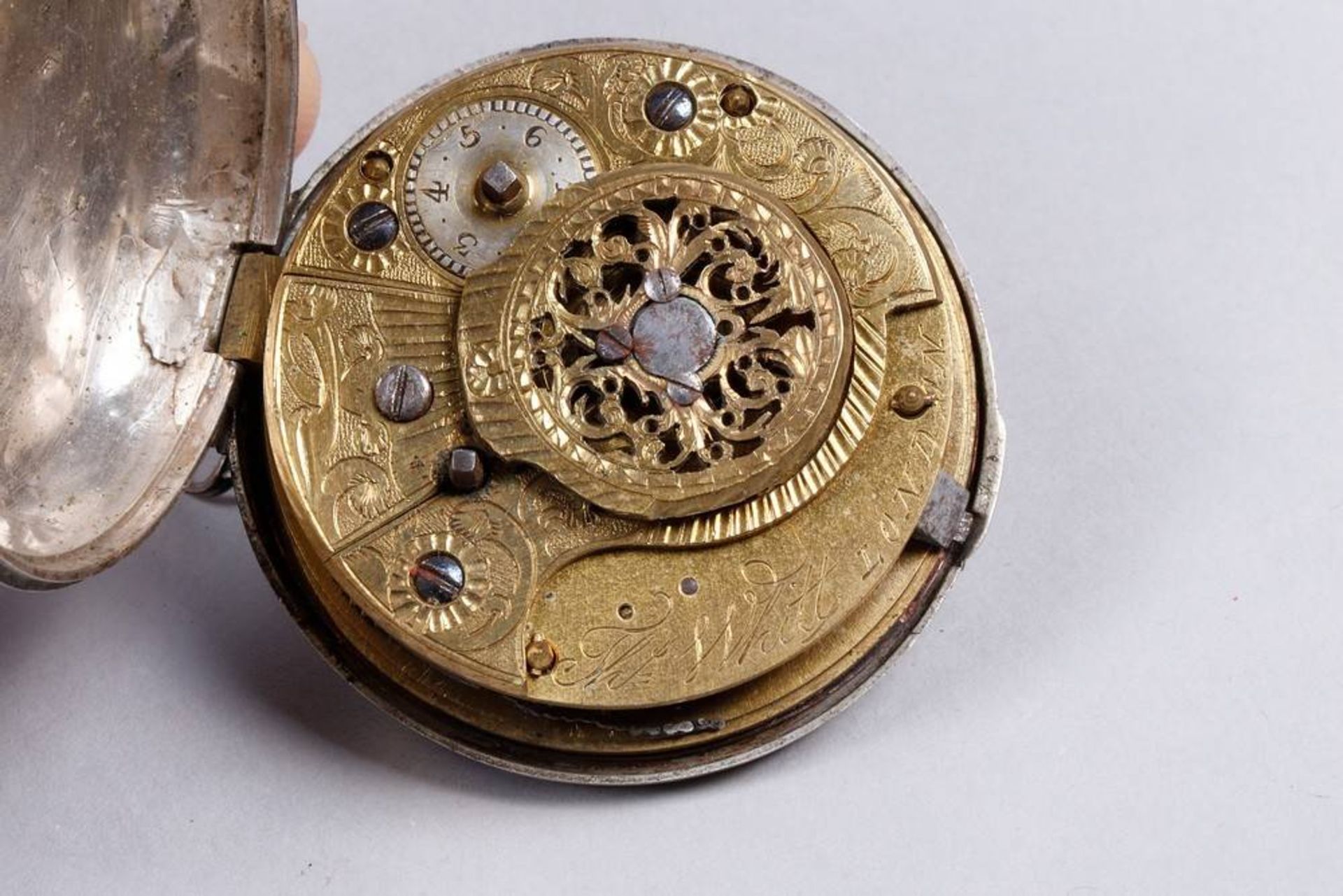 Verge pocket watch, Samson, London, c. 1800 - Image 7 of 9