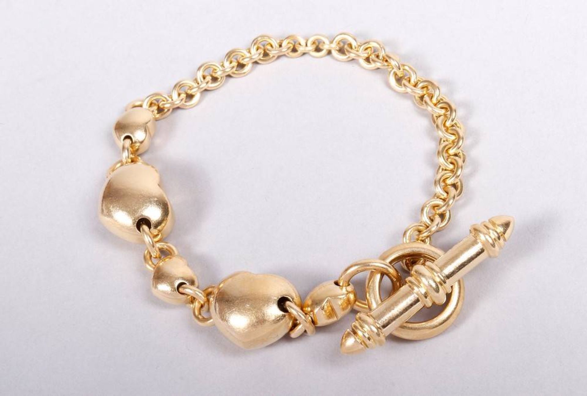 Solid gold bracelet, 750 gold, manufacturer Leopatra