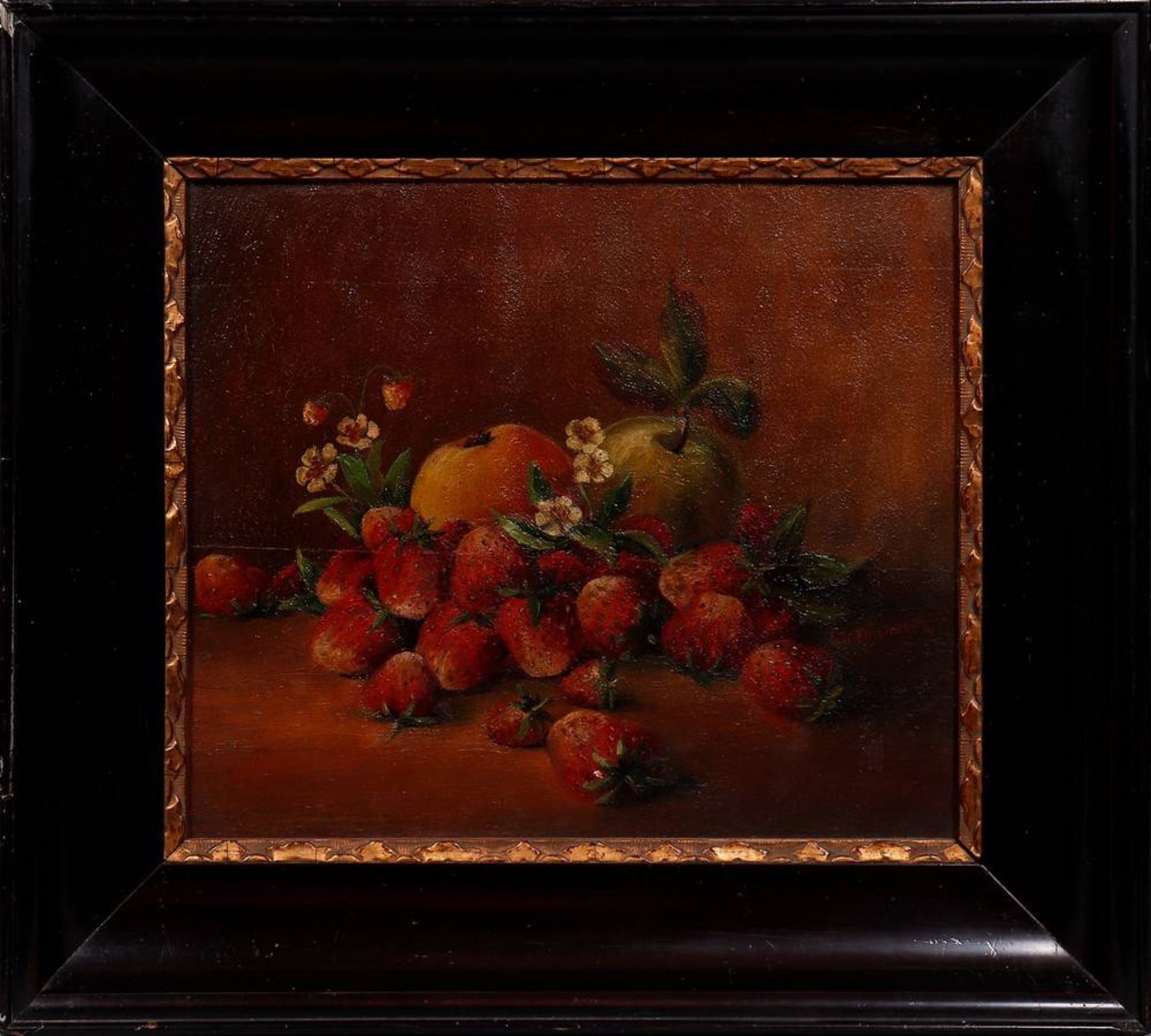 Still life with strawberries and apples, ca. 1910