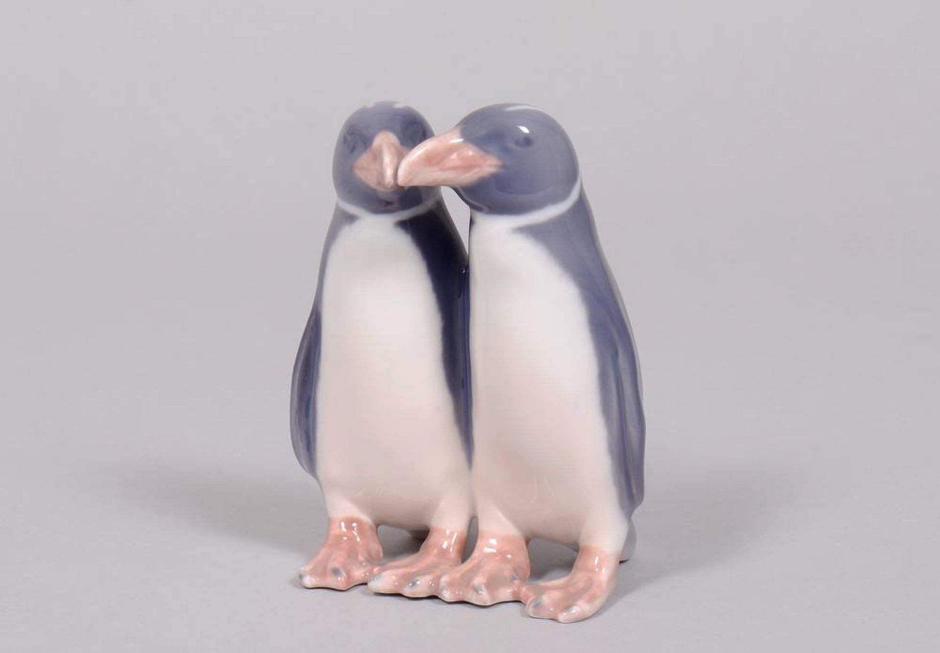 Little pair of penguins, design by Anna Trap in 1911 for Royal Copenhagen, Denmark, manufactured in - Image 2 of 3