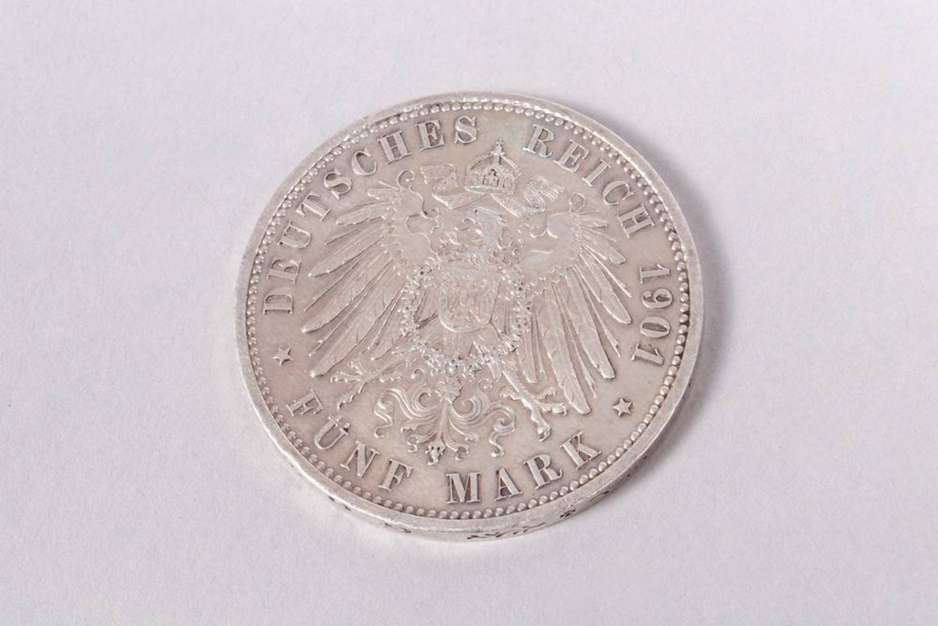 5 Mark Prussia, 1901, SS / VZ, silver - Image 2 of 2