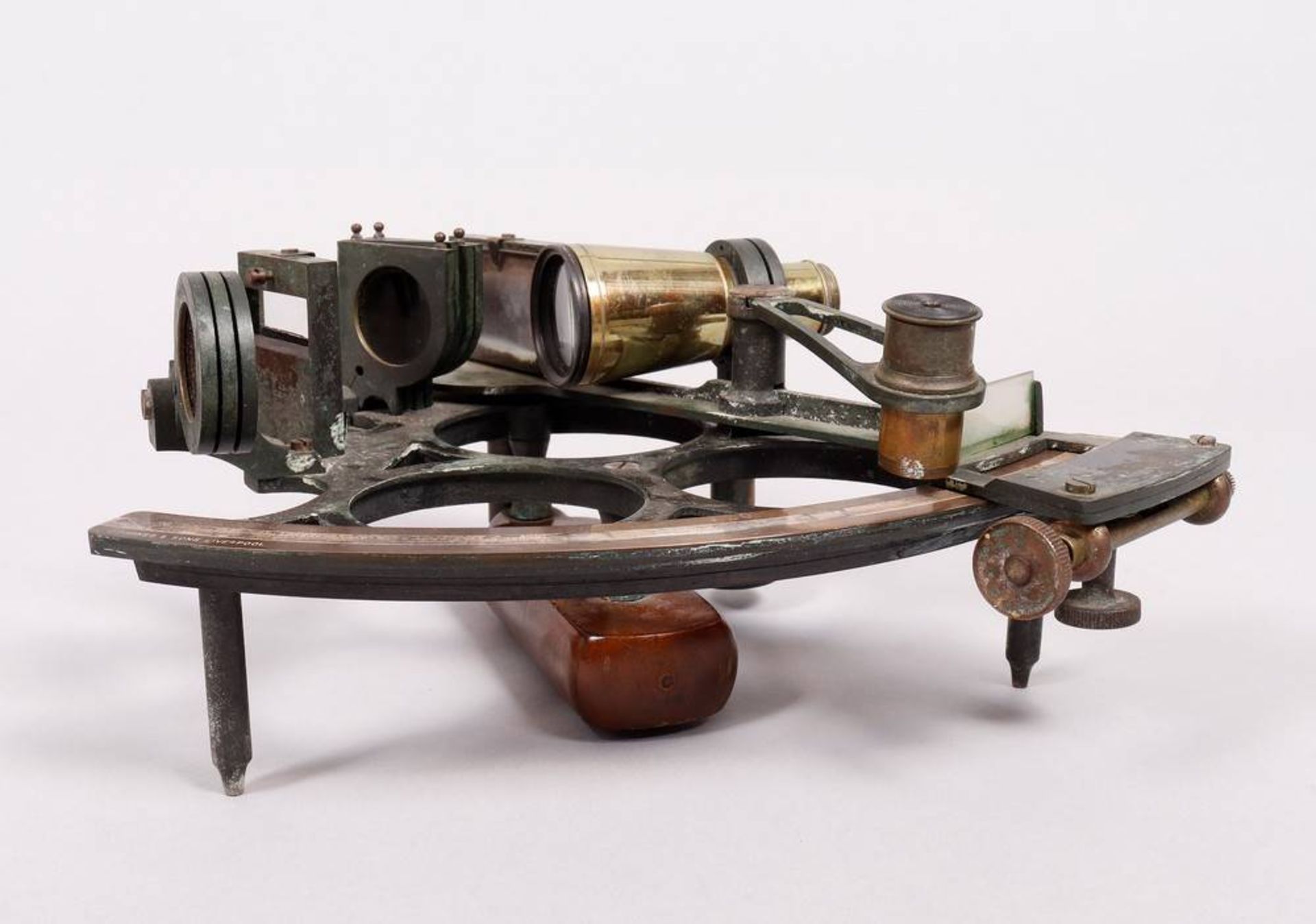 Sextant in transport box, J. Parkes & Sons, Liverpool, c. 1900