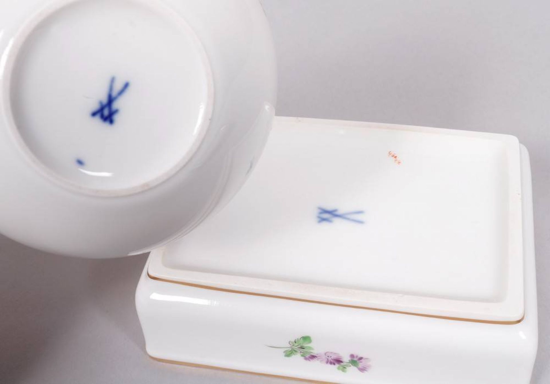 Small lot of porcelain, Meissen, 20th C. - Image 3 of 5
