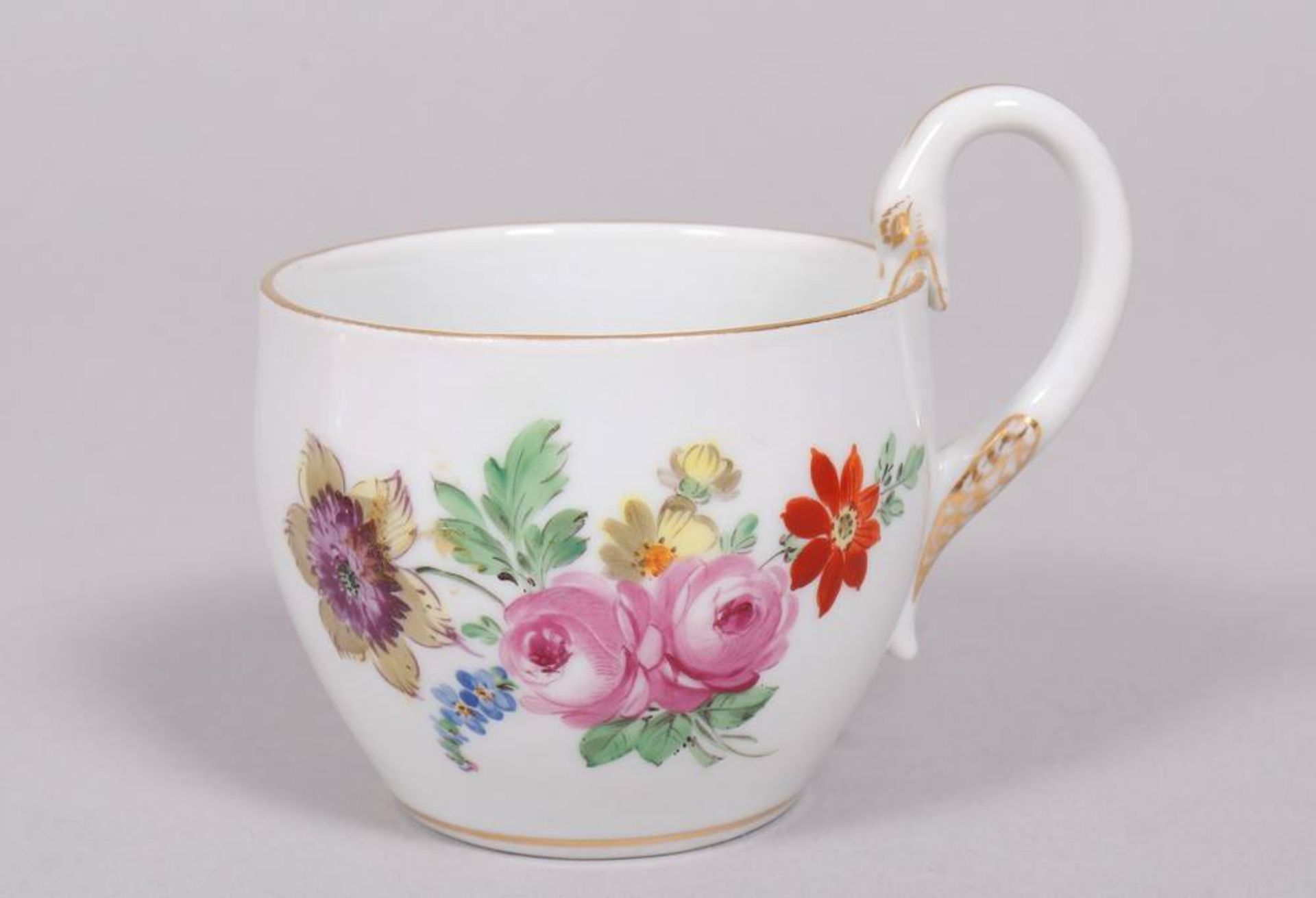 Empire cup and saucer, Meissen, 1st half 19th C. - Image 5 of 6