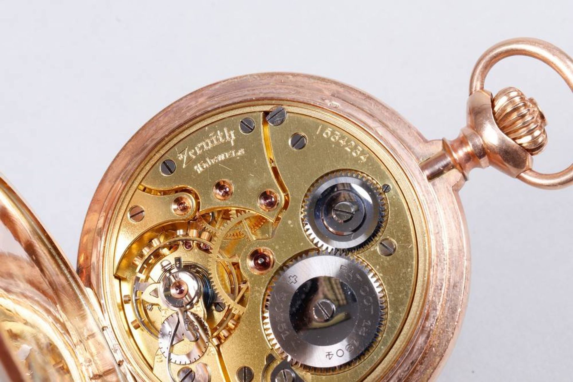 Zenith Savonette pocket watch, 585 gold - Image 6 of 7
