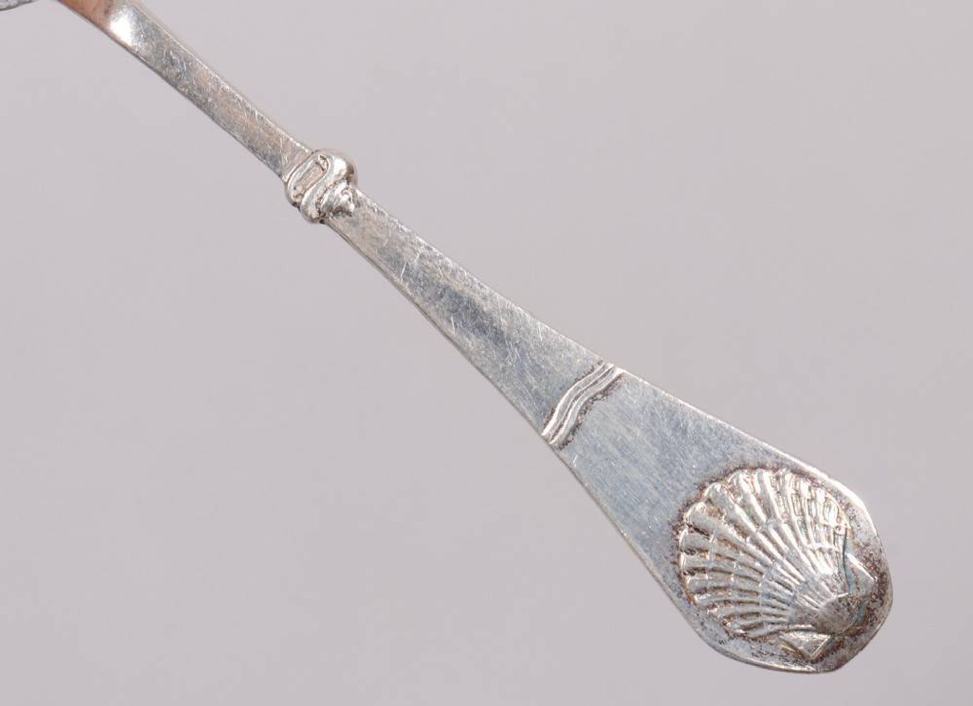 Mixed lot of salt spoons, silver/plated, Denmark, 20th C.  - Image 4 of 6