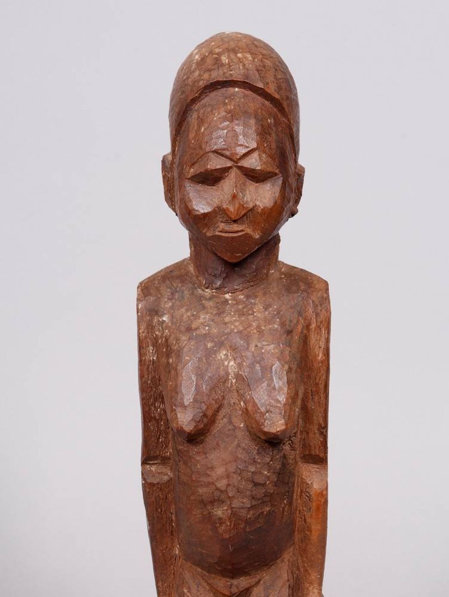 Carved figure, probably Luba, Congo - Image 2 of 6