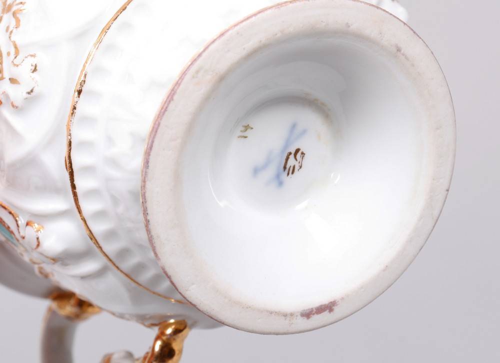 Relief cup and saucer, Meissen, 19th C. - Image 8 of 8