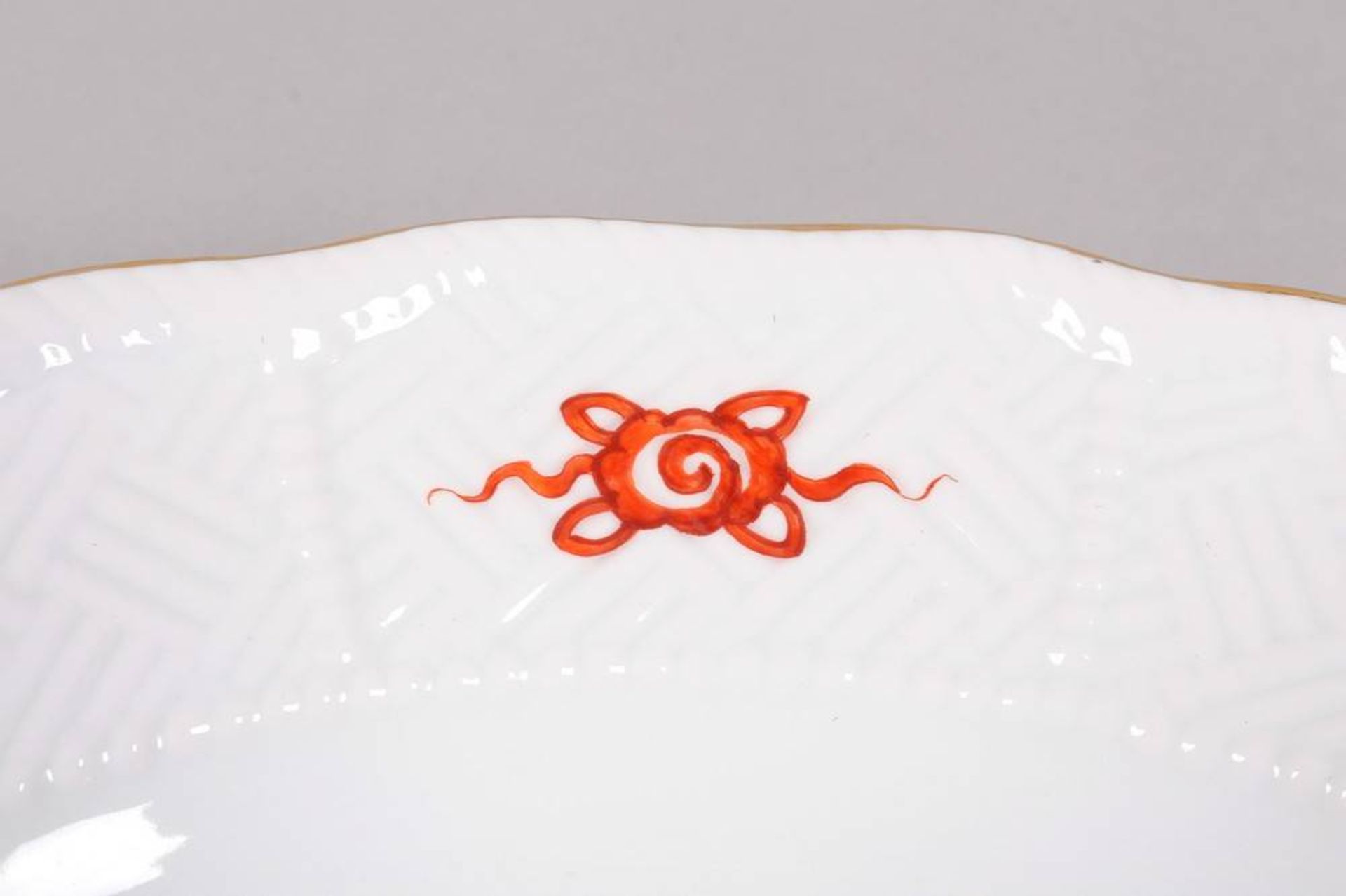 Large wall plate, Meissen, mid-20th C., "Red Dragon" decor - Image 3 of 6