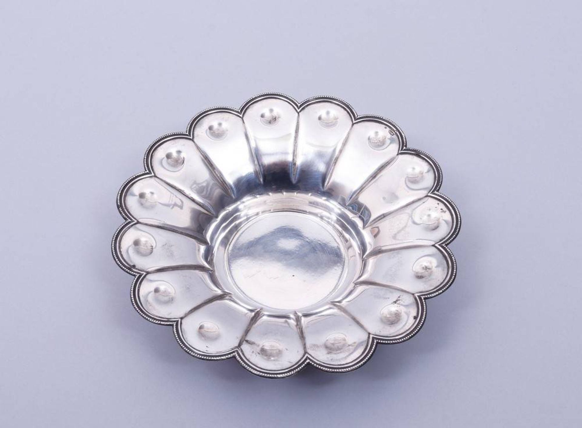 Dish, 875 silver, Lithuania, ca. 1920  - Image 2 of 3