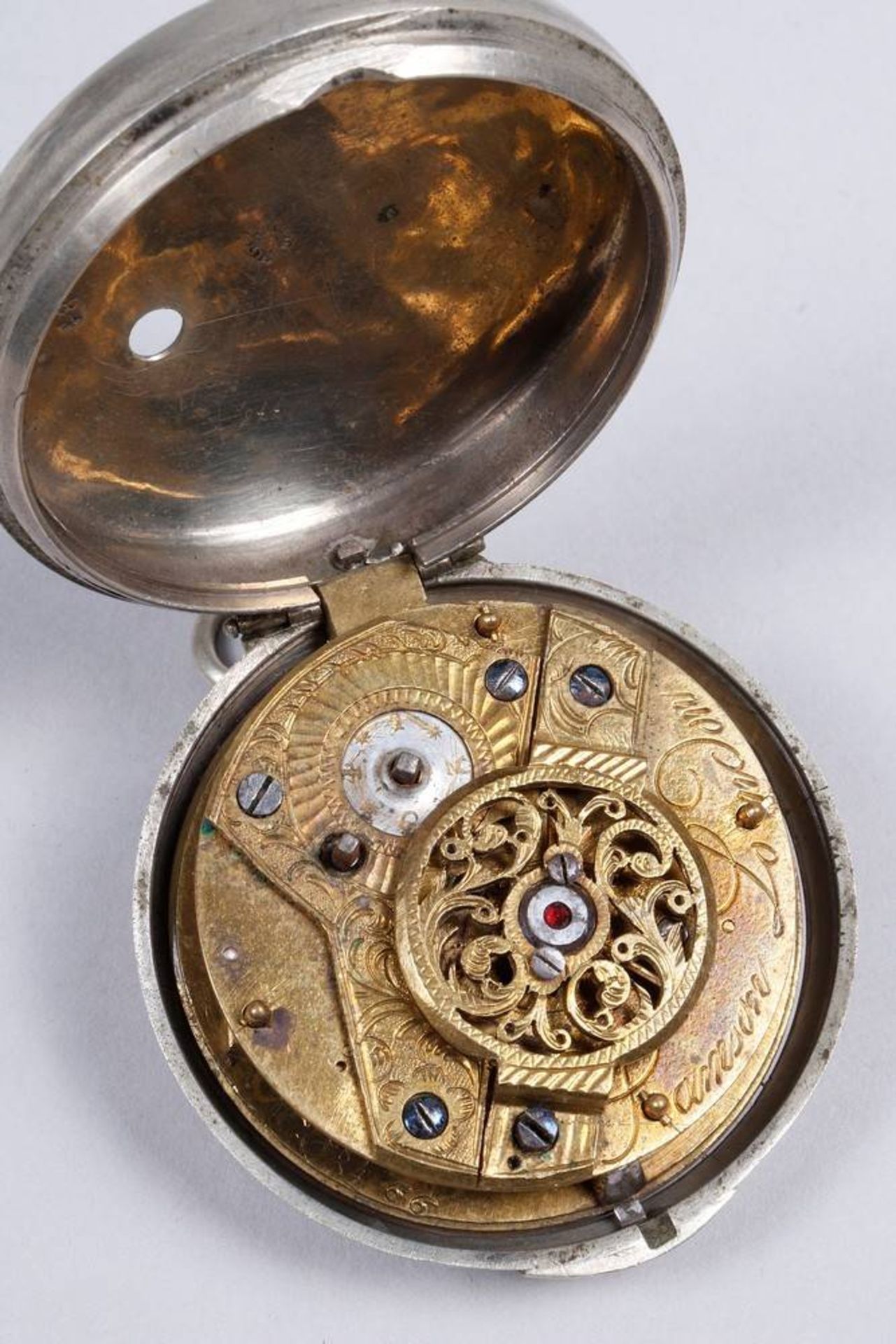 Verge pocket watch, Samson, London, c. 1800 - Image 8 of 9