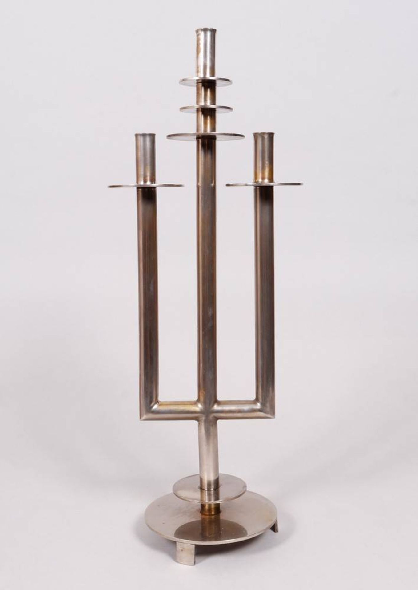 Large candelabra, silver-plated, probably German, 20th C. - Image 3 of 4