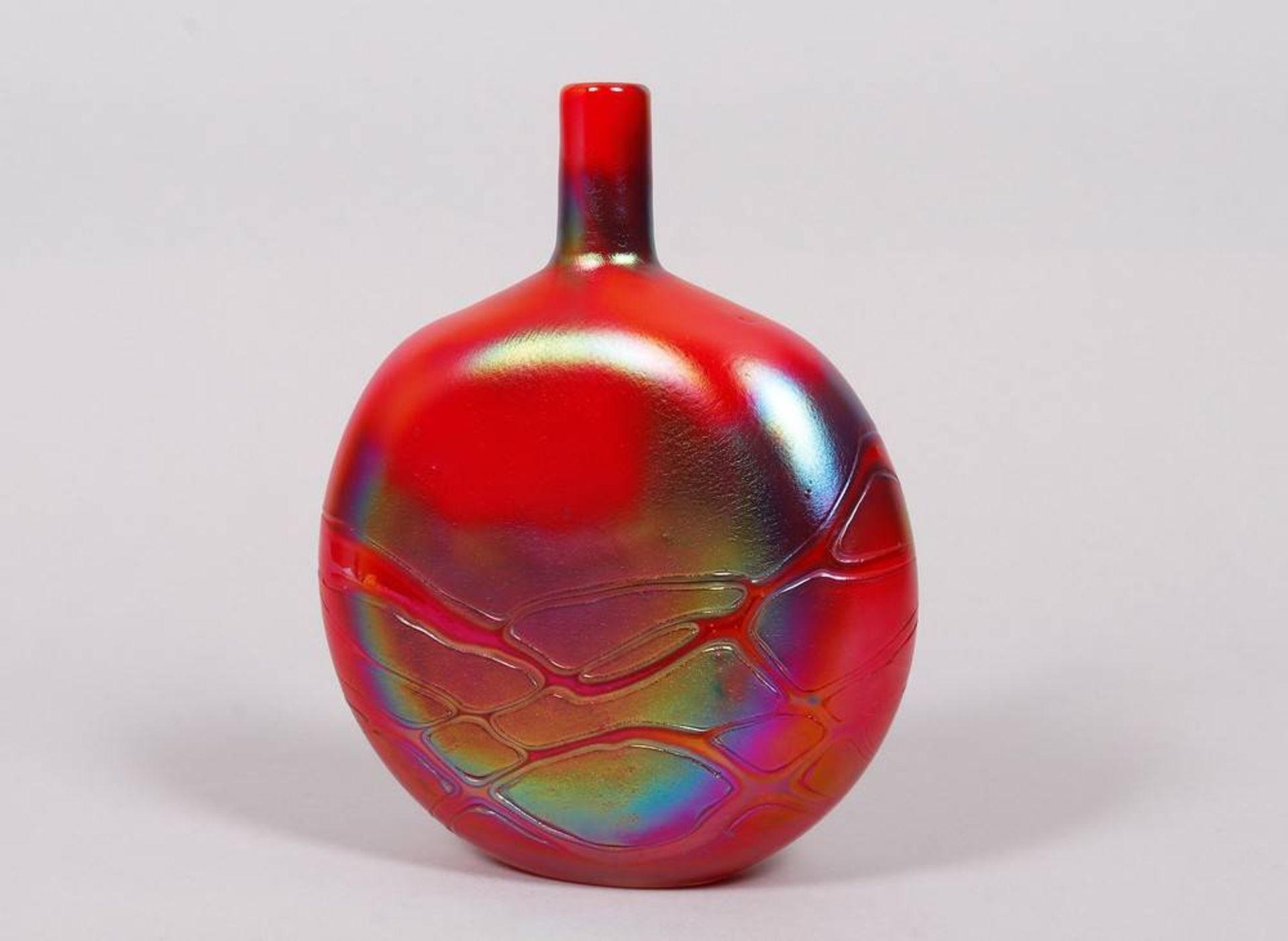 Bottle vase, Phoenician Glass, Malta, 20th C. - Image 3 of 4