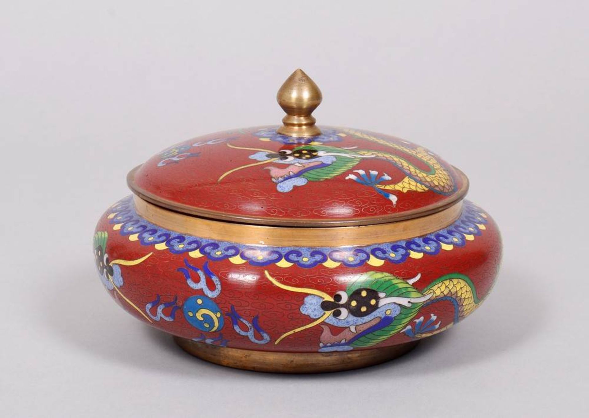 Cloisonné lidded jar, China, probably Republic Period