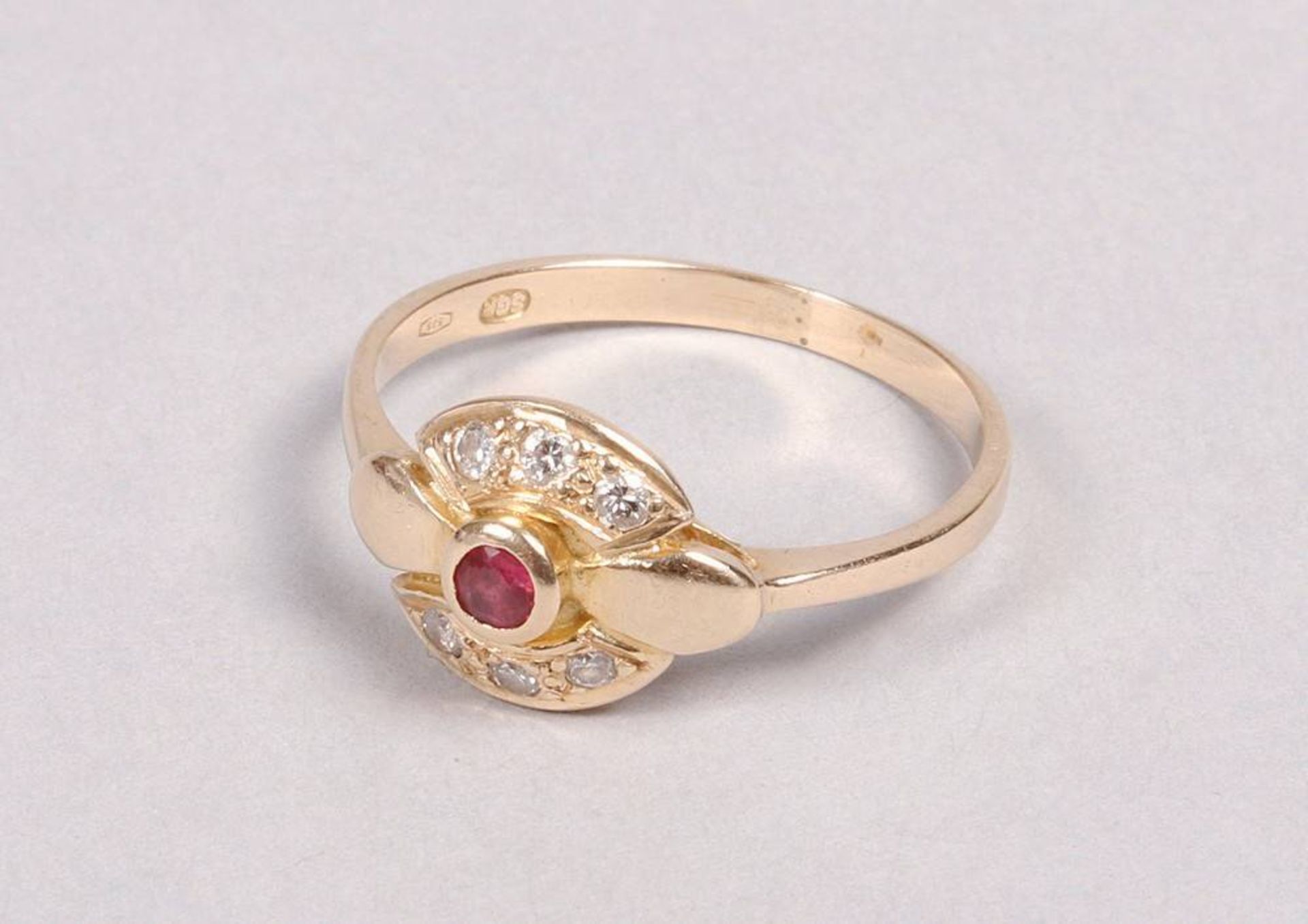 Art Deco ring, 585 yellow gold - Image 2 of 4