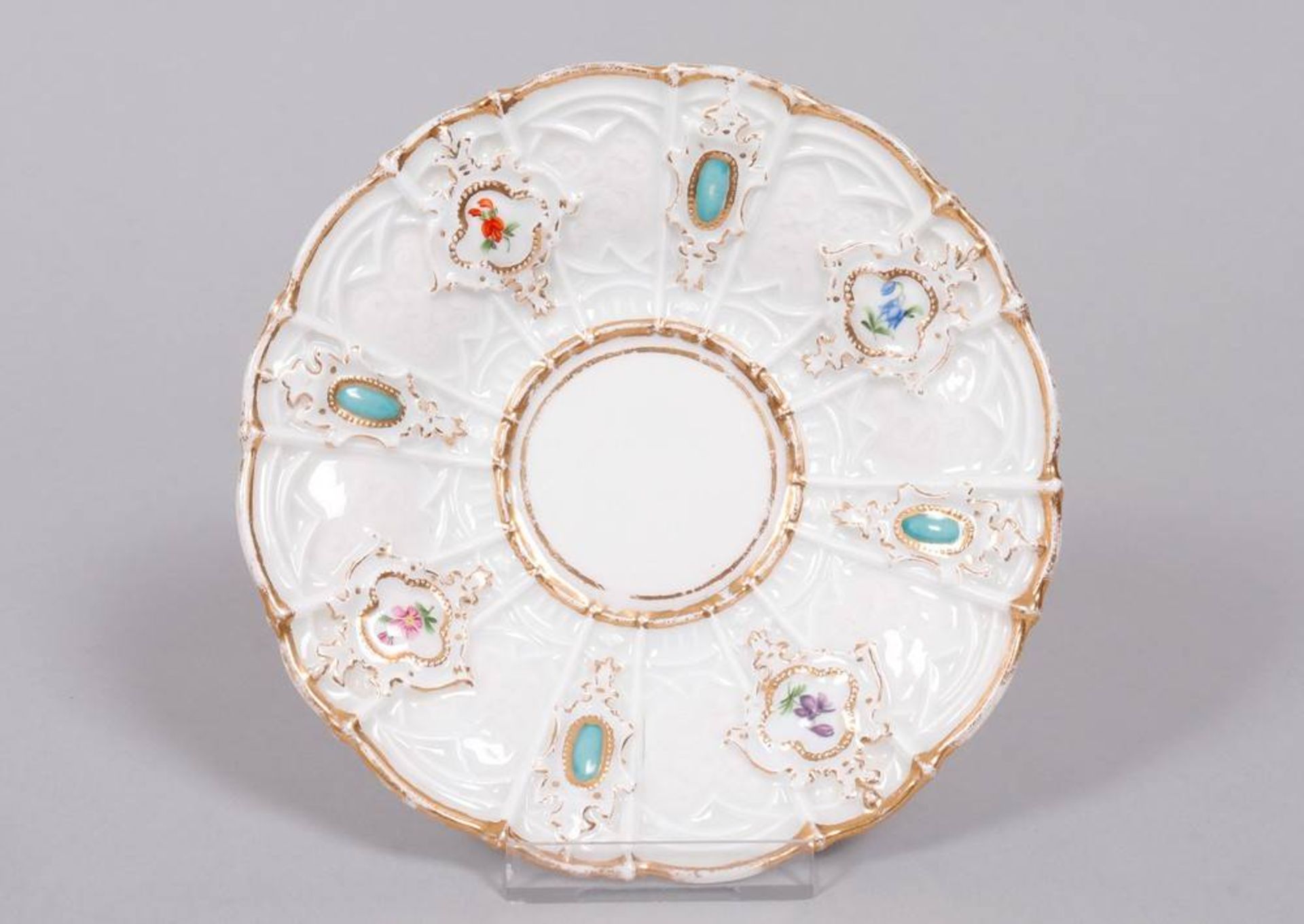 Relief cup and saucer, Meissen, 19th C. - Image 2 of 8