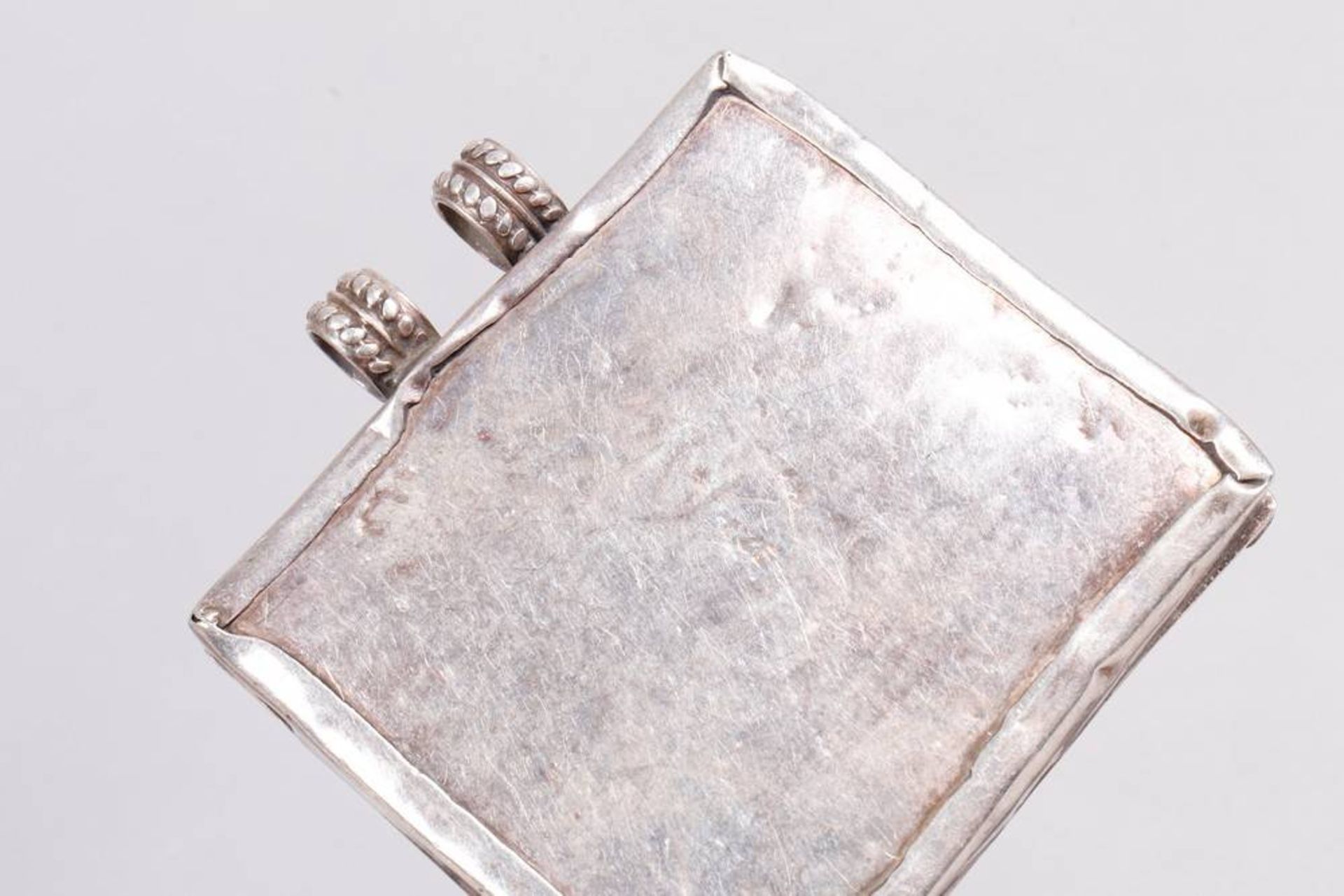 Pendant with miniature, 925 silver, Indo-Persian region, 1st half 20th C. - Image 3 of 3