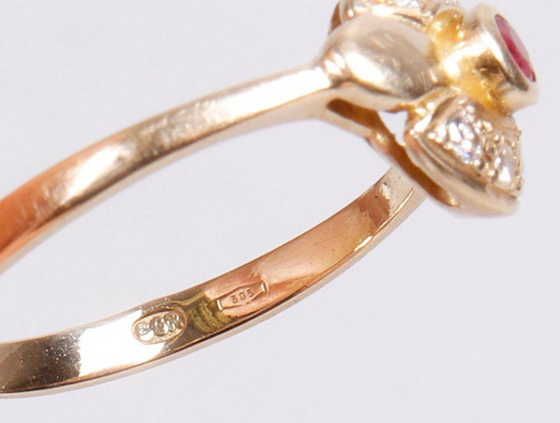 Art Deco ring, 585 yellow gold - Image 4 of 4