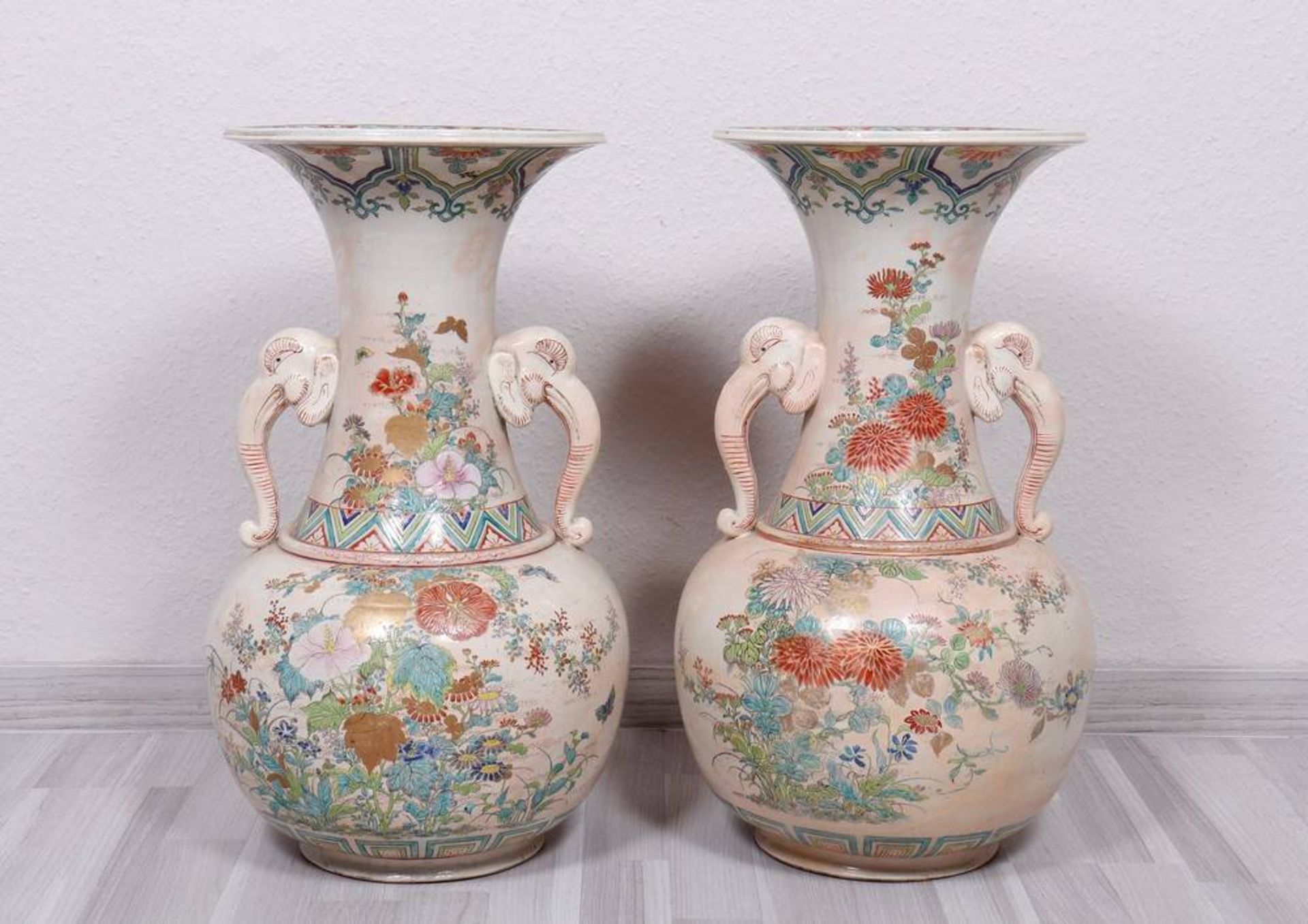 Pair of large vases, China, probably early 20th C.