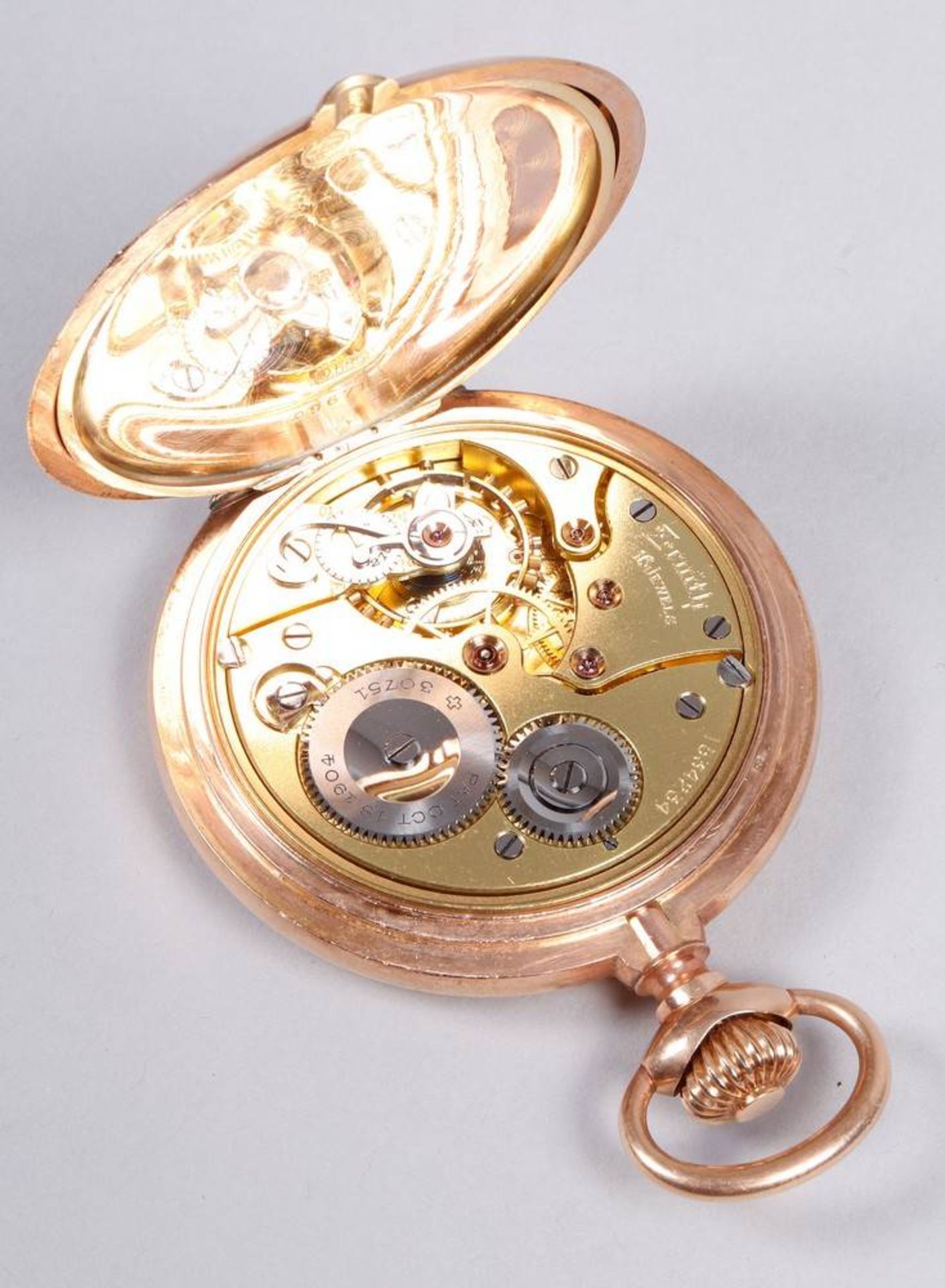 Zenith Savonette pocket watch, 585 gold - Image 5 of 7