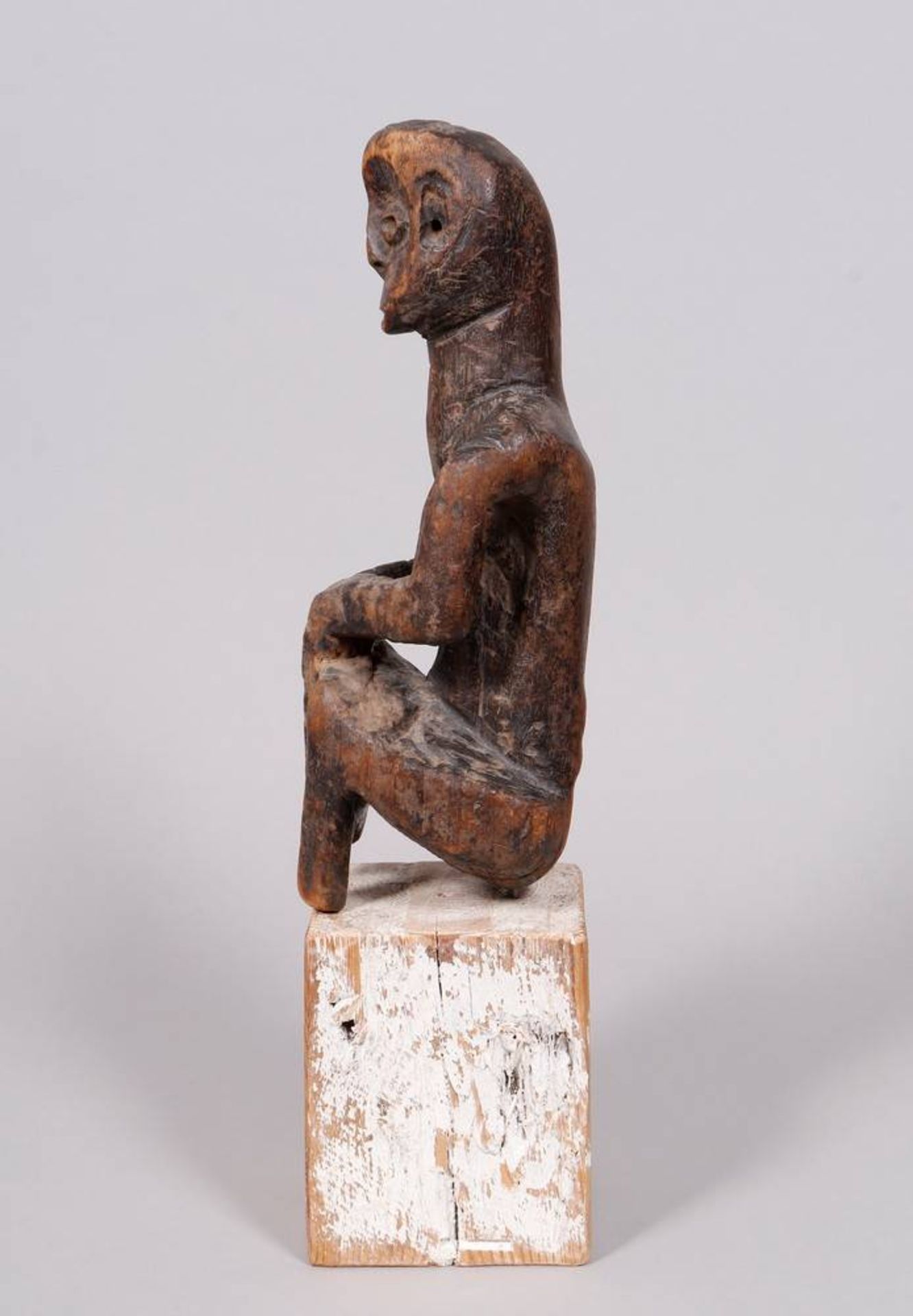 Carved figure (fragment), probably Rega / Warega, Congo - Image 3 of 6