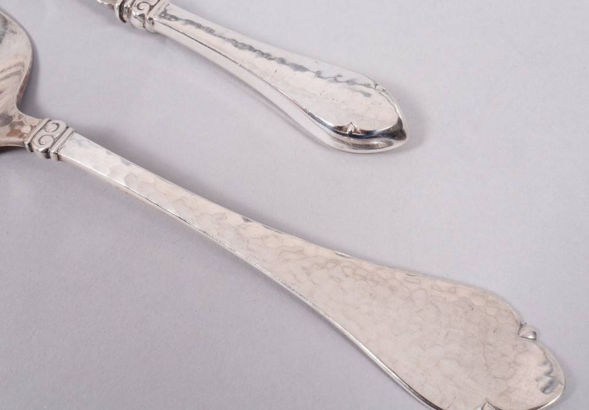 Extensive serving cutlery-set, silver, W & S Sorensen/S.P. Gottlob et al., Denmark, 1st half  20th  - Image 7 of 9