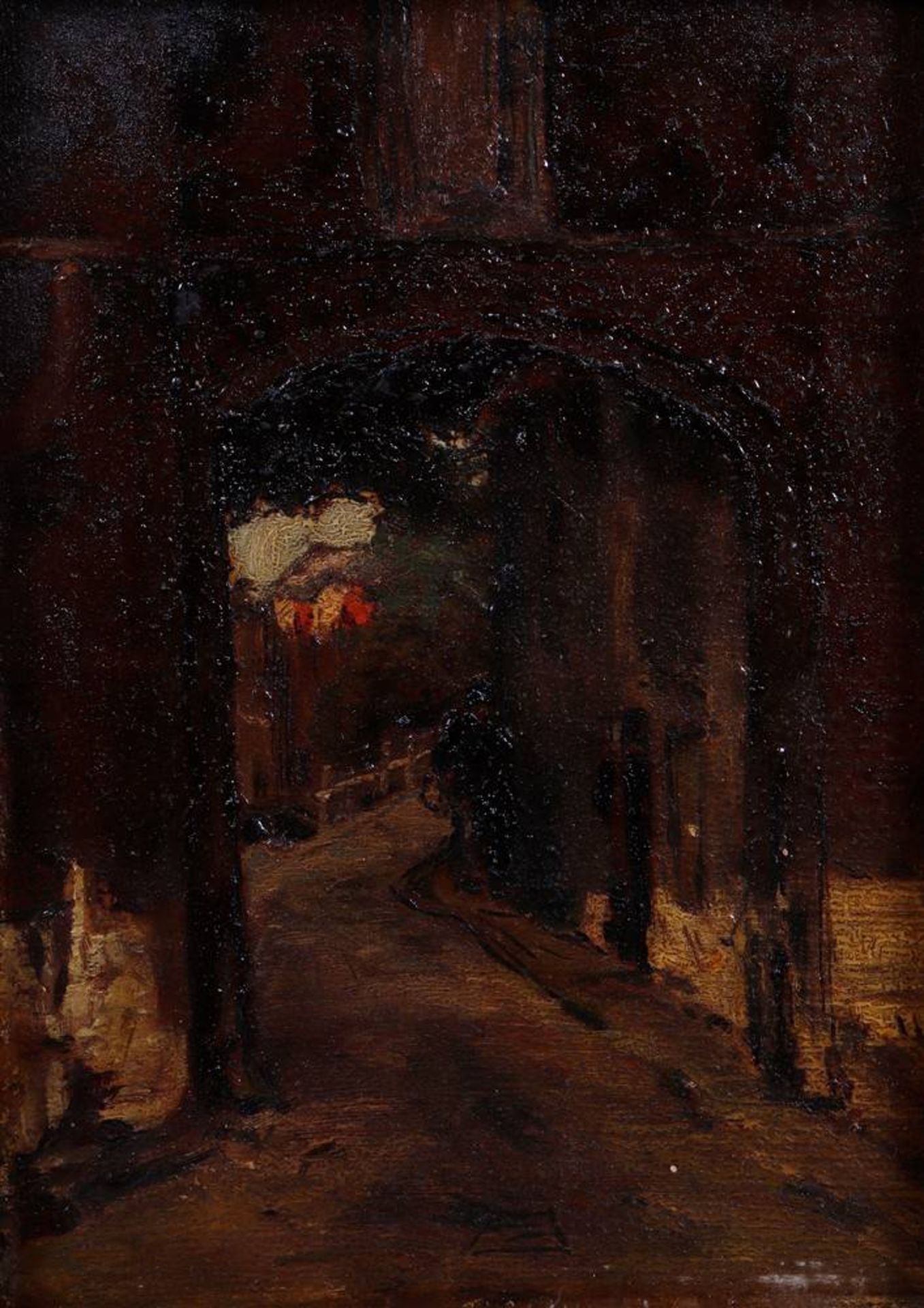 Person walking through an archway, c. 1900 - Image 2 of 3