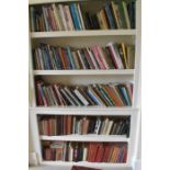 A quantity of books on 5 shelves to include fashion and design, antiques and collectables etc.
