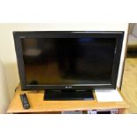 Various items of household electrical equipment to include tv, dvd player, stereo system, kettle,