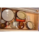 Kitchen items to include Le Creuset casserole dishes, jugs etc.