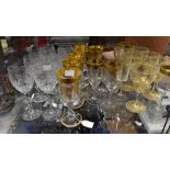 *** LOT WITHDRAWN. TO BE REOFFERED IN FINE ART FEB 24TH*** A set of six cut crystal wine glasses,