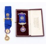 Silver Buffalo Lodge cased medals, early 20th Century with ribbons
