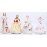 Four Royal Doulton ladies including Autumn, Marilyn, Spring and Dawn
