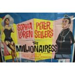 Original film poster of 'The Millionaires' starring Peter Sellers and Sophia Loren, folded, 70 x