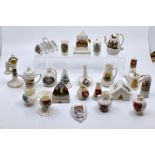 A collection of crested china, in one box to include Shanklin, Cheddar, Barry Island etc.