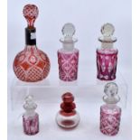*** LOT WITHDRAWN. TO BE REOFFERED IN FINE ART FEB 24TH*** Six graduating ruby flash glass