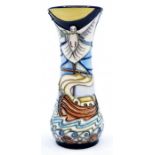 Moorcroft Pottery: A Moorcroft 'Winds of Change' pattern vase designed by Rachel Bishop. Height