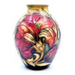 Moorcroft Pottery: A Moorcroft 'Spanish' pattern ovoid vase designed by Kerry Goodwin. Height approx