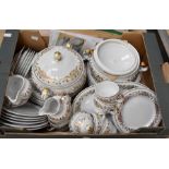 Eschenbach dinner and tea wares, part service, white and gilt pattern,